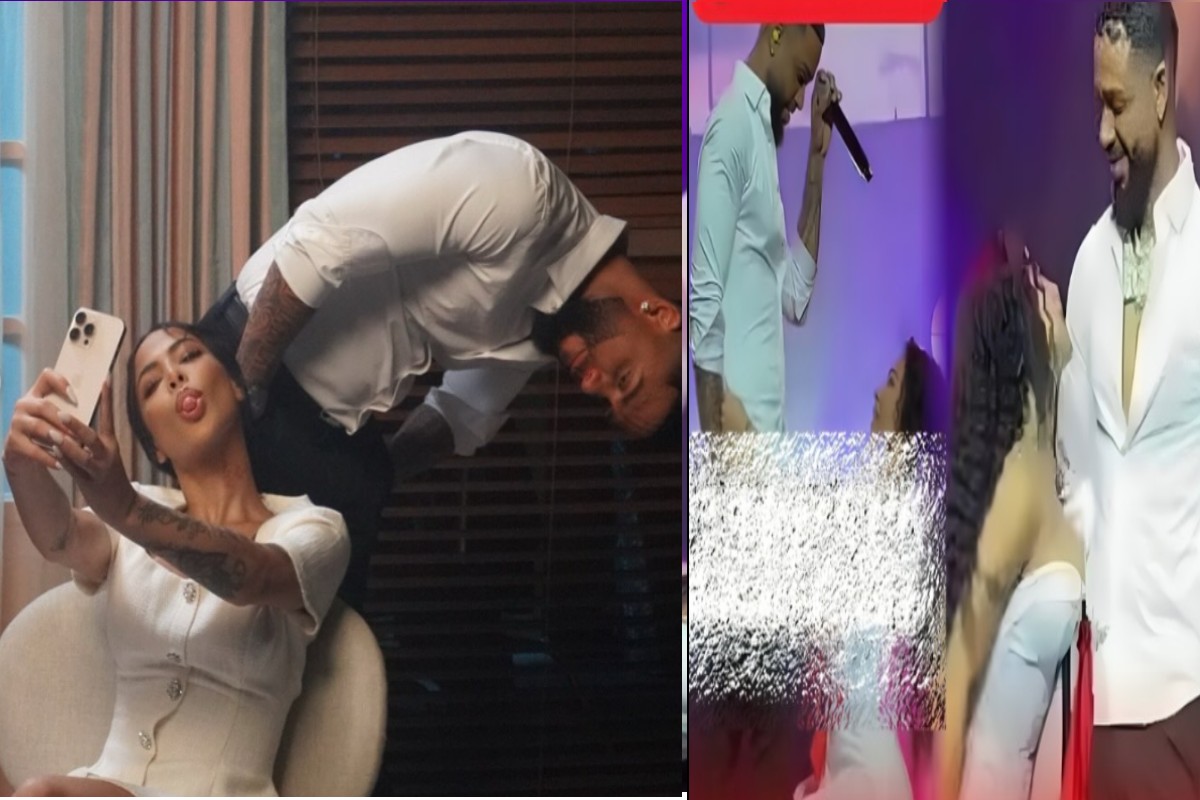 Yailin le baila a Dj Adoni muy de cerca en su concierto en New York