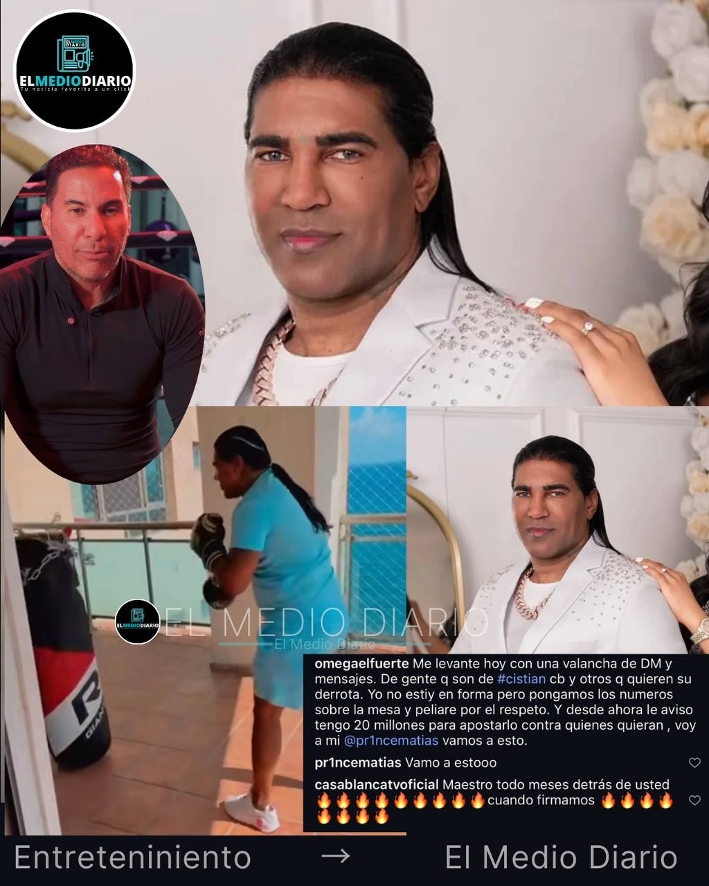 Omega acepta con Cristian casa Blanca